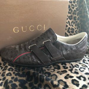 Men’s Authentic Gucci Ostrich Shoes Size 12